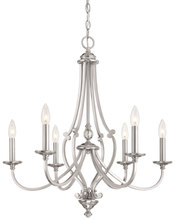  3336-84 - 6 LIGHT CHANDELIER