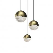  2914.14-AST - 3-Light Round Assorted LED Pendant