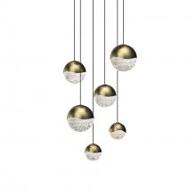  2915.14-AST - 6-Light Round Assorted LED Pendant