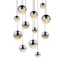  2917.01-AST - 12-Light Round Assorted LED Pendant