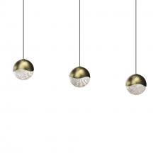  2920.14-MED - 3-Light Rectangle Large LED Pendant