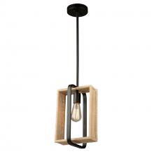  AC11711BK - Perris 1 Light Pendant Black