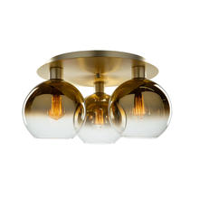  SC13282GD - Morning Mist 3 Light Semi-Flush Mount