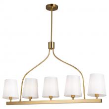  SC13336BG - Rhythm 5 Light Island Brushed Gold