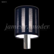  96004-71 - Black Striped Fabric Non-tilt Shade