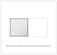  ARPTR152GW2 - adorne® 15A Two-Gang Pop-Out Outlet, White