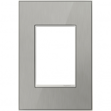  AWM1G3MS4 - adorne® Brushed Stainless One-Gang-Plus Screwless Wall Plate