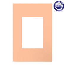  AWP1G3PY - adorne® Peachy One-Gang Screwless Wall Plate with Microban®