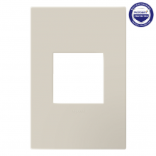  AWP1G2OM - adorne® Oatmeal One-Gang-Plus Screwless Wall Plate with Microban®