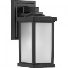  P560288-031 - Trafford Non-Metallic Lantern Collection  One-Light Textured Black Frosted Shade Traditional Outdoor