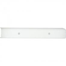  P3110-30 - Channel Glass Collection Four-Light White White Glass Traditional Bath Vanity Light