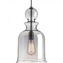  P5333-143 - Staunton Collection One-Light Graphite Smoke Glass Global Pendant Light