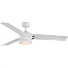  P250062-028-30 - Edwidge Collection 3-Blade White 52-Inch DC Motor LED Contemporary Ceiling Fan