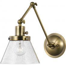  P710094-163 - Hinton Collection Vintage Brass Swing Arm Wall Light