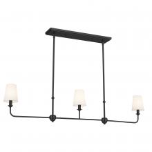  52519BK - Linear Chandelier 3Lt