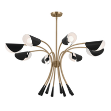  52560CPZBK - Chandelier 8Lt