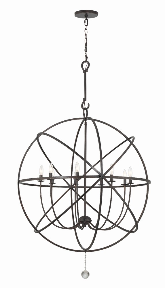 bronze sphere chandelier