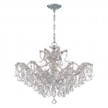  4439-CH-CL-SAQ - Maria Theresa 6 Light Spectra Crystal Polished Chrome Chandelier