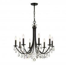  8828-VZ-CL-MWP - Bridgehampton 8 Light Hand Cut Crystal Vibrant Bronze Chandelier