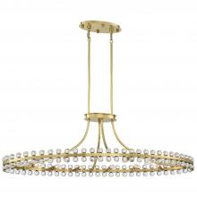  CLO-8897-AG - Clover 12 Light Aged Brass Chandelier