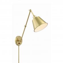  MIT-A8021-AG - Mitchell 1 Light Aged Brass Task Sconce