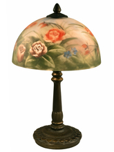  10057/610 - Rose Dome Hand Painted Table Lamp