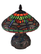  8774 - Red Dragonfly Tiffany Accent Table Lamp