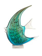  AS11107 - Aqua Fish Handcrafted Art Glass Figurine