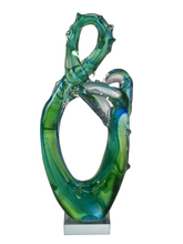  AS17010 - Braided Handcrafted Art Glass Sculpture