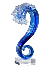  AS17185 - Pacific Wave Handcrafted Art Glass Sculpture