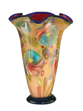  AV12101 - Coast Sand Hand Blown Art Glass Vase