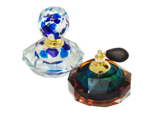  AV14075 - 2-Piece Columbia Hand Blown Art Glass Perfume Bottle