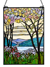  TC17180 - Magnolia 26"H Tiffany Window Panel