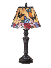  TT100587 - Butterfly Peony Tiffany Table Lamp