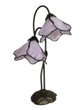  TT12146 - Poelking 2-Light Pink Lily Tiffany Table Lamp