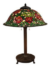  TT15105 - Rose Bush Tiffany Bronze Table Lamp