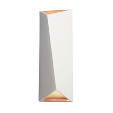 Justice Design Group CER-5895-MTGD - ADA Diagonal Rectangle LED Wall Sconce (Open Top & Bottom)