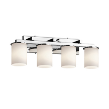  FSN-8774-10-OPAL-CROM - Dakota 4-Light Straight-Bar Bath Bar