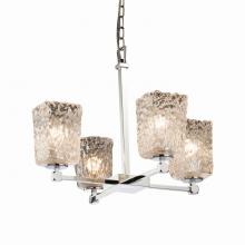 Justice Design Group GLA-8420-26-CLRT-CROM - Tetra 5-Light Chandelier