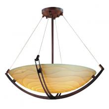  PNA-9722-35-WAVE-DBRZ - 24" Pendant Bowl w/ Crossbar