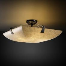  CLD-9632-25-MBLK-LED5-5000 - 24" LED Semi-Flush Bowl w/ Tapered Clips