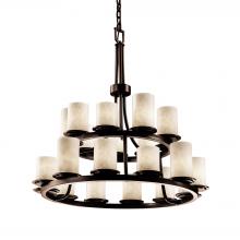  CLD-8767-10-DBRZ-LED21-14700 - Dakota 21-Light 2-Tier Ring LED Chandelier