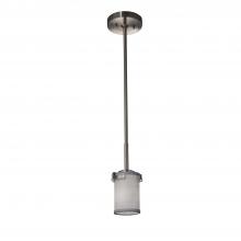  FAB-8455-10-GRAY-NCKL-LED1-700 - Atlas 1-Light LED Mini-Pendant