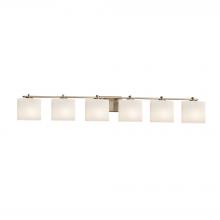  FSN-8446-30-OPAL-BRSS - Era 6-Light Bath Bar