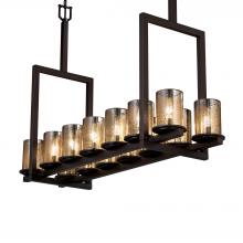  FSN-8764-10-MROR-DBRZ-LED14-9800 - Dakota 14-Light Bridge LED Chandelier (Tall)