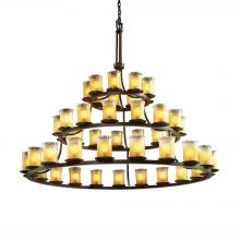  GLA-8714-16-GLDC-DBRZ-LED45-31500 - Dakota 45-Light 3-Tier Ring LED Chandelier