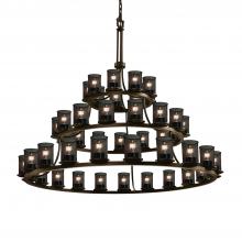  MSH-8714-10-DBRZ - Dakota 45-Light 3-Tier Ring Chandelier