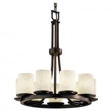 Justice Design Group POR-8766-10-BANL-DBRZ - Dakota 9-Light Ring Chandelier