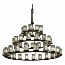  WGL-8714-10-GRCB-DBRZ-LED45-31500 - Dakota 45-Light 3-Tier Ring LED Chandelier