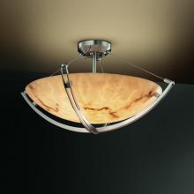  FAL-9711-35-NCKL-LED3-3000 - 18" LED Semi-Flush Bowl w/ Crossbar